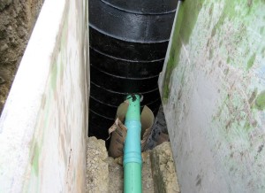 15' drop sewer manhole